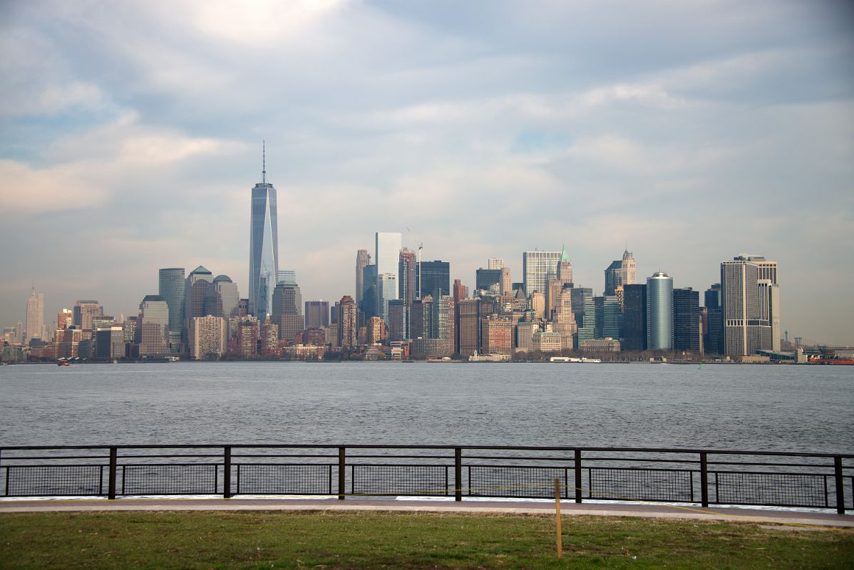 10-01 Hudson River, World Trade Center And Manhattan Financial District From Walk Around Statue Of Liberty